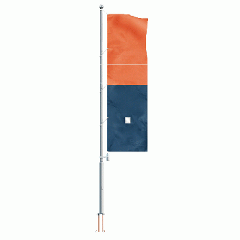 Vlajkový stožiar s vnútorným lankom a kľukou
